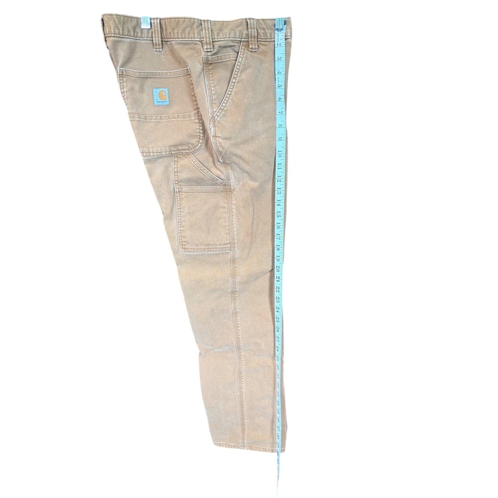 Carhartt Mens Rugged Flex RelaxedFit Duck UtilityWork Pants Brown 34x34 BN3279-M